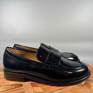 Thursday Boot Company Classic Loafers Black Leather Penny Loafers Womens 7 US
